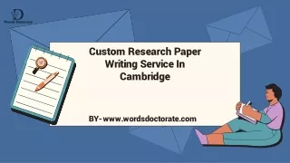 Custom Research Paper Writing Service In Cambridge