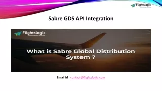 Sabre GDS API Integration