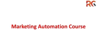Marketing Automation Course  training  in Hyderabad