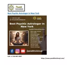 Best Psychic Astrologer in New York USA