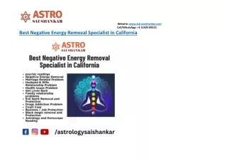 Best Negative Energy Removal Specialist in California