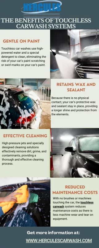 The Benefits of Touchless Carwash Systems