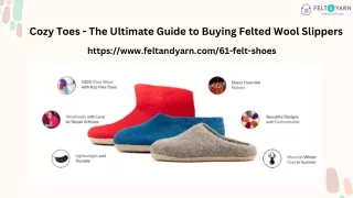 Buy Felted Wool slippers by Felt and Yarn