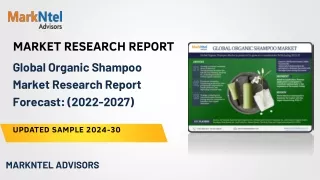 Global Organic Shampoo Market Research Report Forecast: (2022-2027)