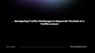 Navigating Traffic Challenges in Hopewell: The Role of a Traffic Lawyer