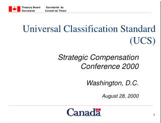 Universal Classification Standard (UCS)