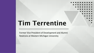 Tim Terrentine - A Captivating Individual From Michigan