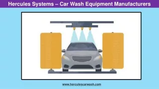 Hercules Systems – Car Wash Equipment Manufacturers