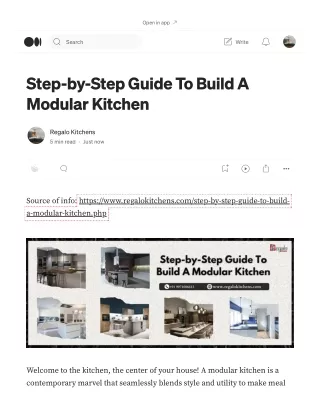 Step-by-Step Guide To Build A Modular Kitchen