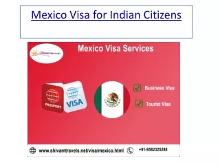 Mexico Visa Agent in Delhi