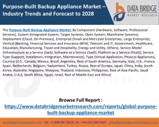 Purpose-Built Backup Appliance Market