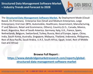 Structured Data Management Software Market