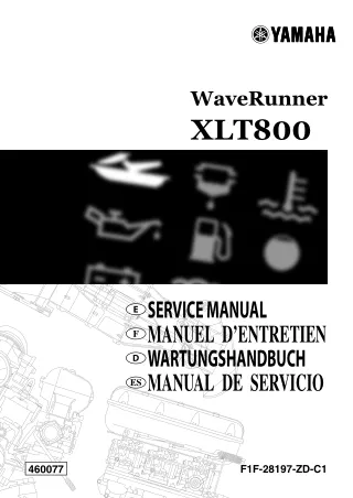 2001 Yamaha XLT800 WaveRunner Service Repair Manual