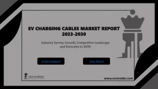 EV Charging Cables Market Growth Report, Forecast & Size