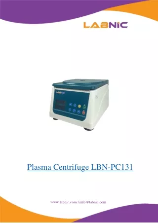 Plasma-Centrifuge-LBN-PC131