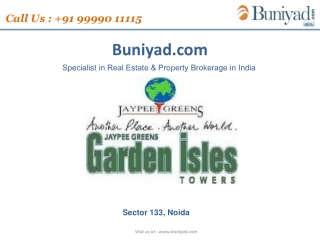 Jaypee Garden Isles Call Now @ 9999011115