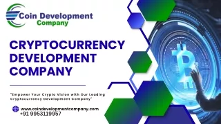 Cryptocurrency Development Company