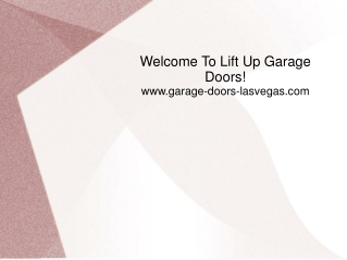 Garage doors las vegas