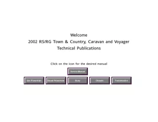 2002 Chrysler Dodge Town Country Caravan and Voyager Service Repair Manual