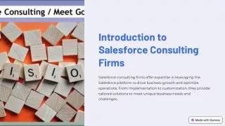 Salesforce Consulting Firms