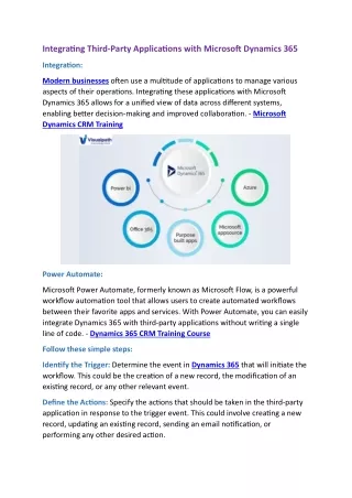 Dynamics 365 CRM Training Course | Visualpath