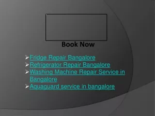 Washing Machine Repair Service in Bangalore