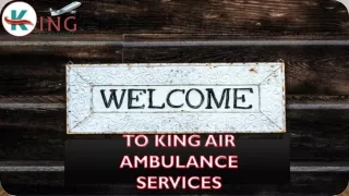 Fast King Air Ambulance Service in Raipur