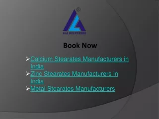Calcium Stearates Manufacturers in India