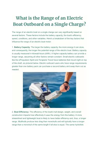 What is the Range of an Electric Boat Outboard on a Single Charge_.docx