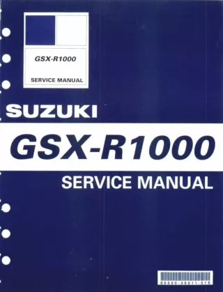 2002 Suzuki GSX-R1000 GSXR1000 Service Repair Manual