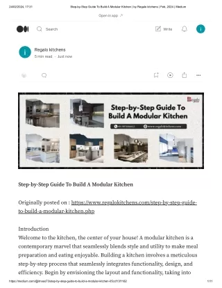 Step-by-Step Guide To Build A Modular Kitchen