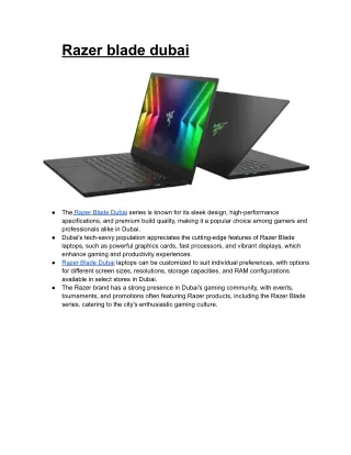 Razer blade Dubai