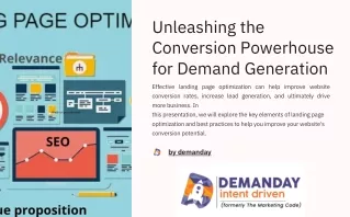 Unleashing the Conversion Powerhouse for Demand Generation