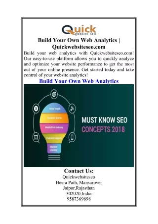 Build Your Own Web Analytics  Quickwebsiteseo.com