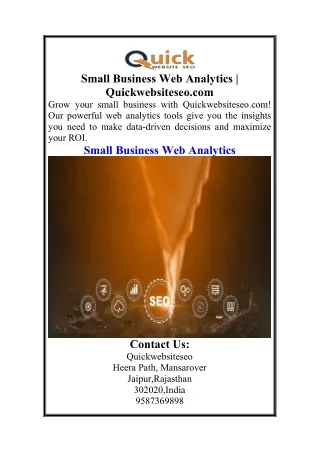 Small Business Web Analytics  Quickwebsiteseo.com