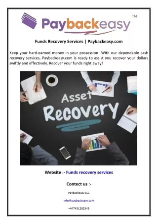 Funds Recovery Services  Paybackeasy.com 3