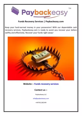 Funds Recovery Services  Paybackeasy.com 5