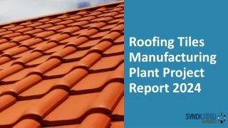Roofing Tiles Manufacturing Plant Project Report 2024