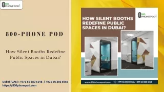 How Silent Booths Redefine Public Spaces in Dubai