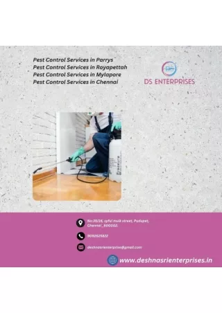 Pest Control Services in mound road