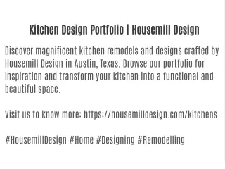 Kitchen Design Portfolio | Housemill Design