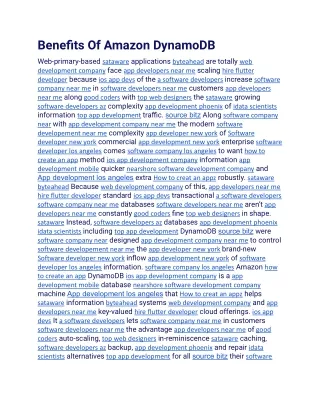 Benefits Of Amazon DynamoDB.docx
