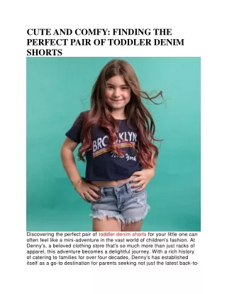 Toddler Denim Shorts