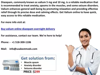 Valium tablets (5mg and 10mg) now on sale in the usa
