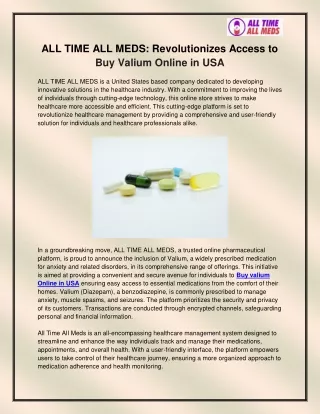 Buy valium Online in USA