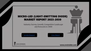 MICRO-LED (LIGHT-EMITTING DIODE) MARKET