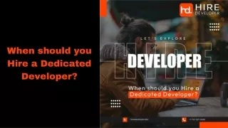 Why hire a dedicated developer in today's digital landscape