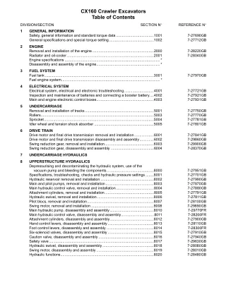 CASE CX160 CRAWLER EXCAVATOR Service Repair Manual