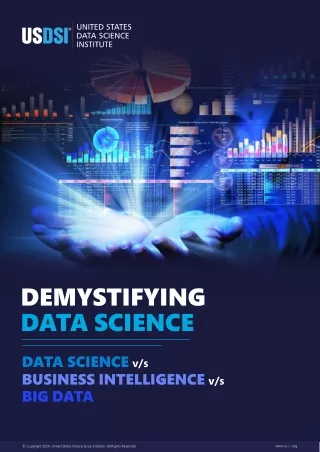 Demystifying Data Science Vs. Business Intelligence Vs. Big Data