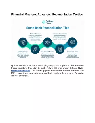 Financial Mastery: Advanced Reconciliation Techniques